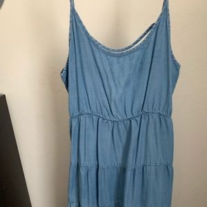 denim looking dress !! very soft, worn ONCE